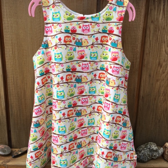 Owl Print Jumper/Dress - Designer Riley Blake - Picture 5 of 10